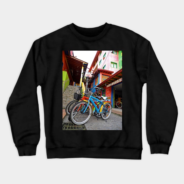 Urban rainbow Crewneck Sweatshirt by FollowHedgehog